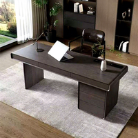 Bureau de direction moderne, durable et écologique avec armoire de rangement intégrée pour bureau à domicile et salle d'étude