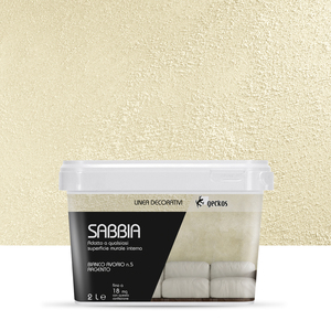 Made In Italy Resistencia a la abrasión Deco Arena Plata Blanco Marfil N.5 Pintura decorativa para interiores - Product Image 3