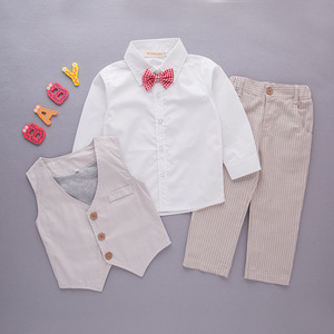 Vêtements de cérémonie tendance pour enfants et tout-petits, ensemble cadeau de marque pour bébé, combinaison et body 2 pièces - Product Image 5