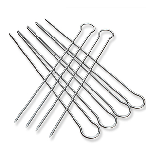 6 Brochetas Telescópicas de Acero Inoxidable en Forma de U de 12 Pulgadas, Antioxidantes, <span class=keywords><strong>con</strong></span> Doble Punta, para Barbacoa, <span class=keywords><strong>con</strong></span> Estuche de Tela para Guardar, para Parrilla - Product Image 4