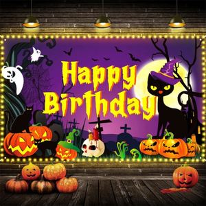 Promotional Cute Happy Halloween Theme Living Room Bedroom Wall Art Decor Banner <b>Flags</b> - Product Image 6