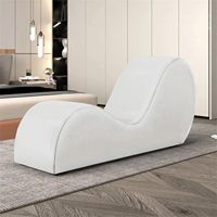 Canapé-lit en cuir PU blanc de type Dayer S avec structure en bois, Dayer-sex4, meubles pour faire l'amour, pour couple, utilisation dans le salon
