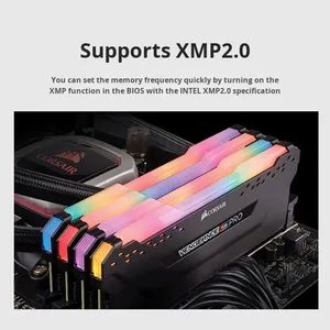 Nouvelle mémoire Cor-sair Vengeance RGB PRO 8 Go 16 Go DDR4 2400/2666/3000/3200/3600 MHz d'occasion, démontée, avec bande lumineuse - Product Image 4