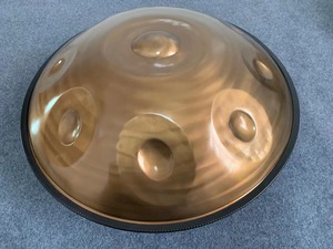 Tambor de mano hecho a mano dorado en D menor 10 notas Tambor de mano de acero de <span class=keywords><strong>brasa</strong></span> de 22 pulgadas con una bolsa de mano - Product Image 4
