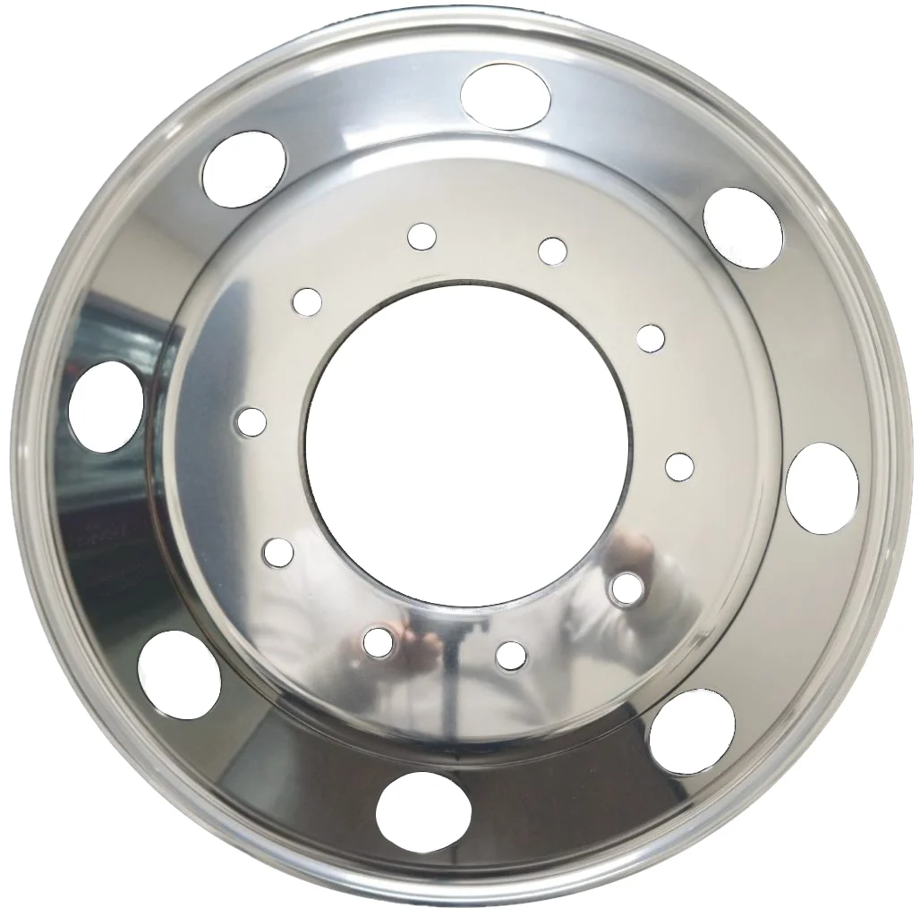 19,5x6,0 алюминиевая Ступица колеса для грузовика, обработанная и полированная кованая шина для F450 F550