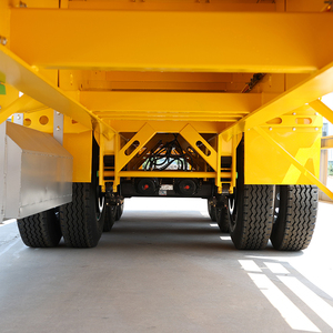 2 trục 3 trục 4 trục 30-70tons <span class=keywords><strong>container</strong></span> <span class=keywords><strong>Trailer</strong></span> sàn phẳng giường cao nền tảng <span class=keywords><strong>semitrailer</strong></span> phẳng tipper <span class=keywords><strong>Trailer</strong></span> - Product Image 4