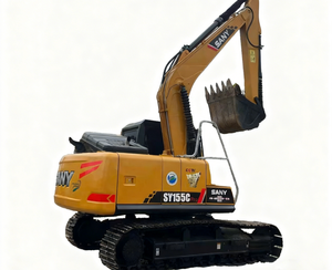 Excavatrice Sany 155C de 15 tonnes d'occasion à faible nombre d'heures avec godet standard pour travaux de construction générale et de terrassement - Product Image 6