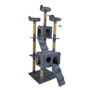 Big Wooden Scratcher Tower Luxury Real Sisal <strong>Novel</strong> Reinforced Elevated Outdoor Big <strong>Cat</strong> Tree House - Product Image 6