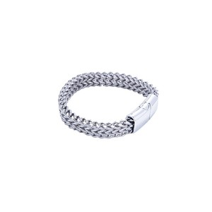 Bracelet pour homme en acier inoxydable, chaîne cubaine, 19 cm, 21 cm, 23 cm, or, argent, noir, bijoux hip hop punk, bracelet tendance - Product Image 5