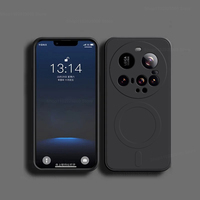 Funda Magnética de Silicona Ultra Líquida para Xiaomi Mi 15, Cubierta de Parachoques a Prueba de Golpes, 14 Pro TPU, 13, 12, 11