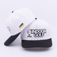 Casquette de baseball personnalisée OEM en cuir perforé au laser pour hommes et femmes, idéale pour la promotion d'entreprise et les groupes d'affaires