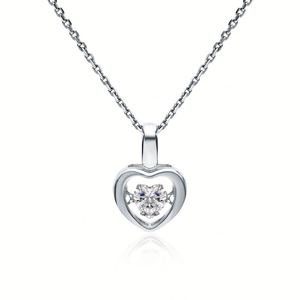 Parures de bijoux en argent plaqué rhodium à coupe cœur, vente en gros d'usine, pour femmes, cadeaux de fiançailles, de mariage et d'anniversaire - Product Image 2