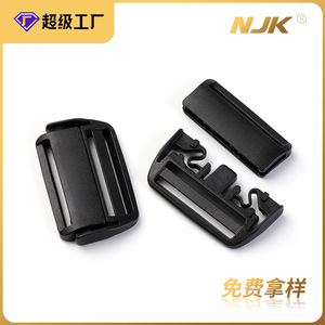 <b>Plastic</b> <b>Sliding</b> Buckle 38mm Black Durable For Bags Backpacks Waist Bags - Product Image 5