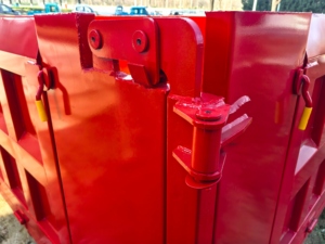 Conteneur à déchets de 18 m³ pour <span class=keywords><strong>ferraille</strong></span> et débris de construction, avec système de levage par crochet, pour le recyclage - Product Image 5