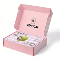 Boîte d'emballage en papier personnalisée avec logo, impression en relief de qualité alimentaire, pliable, pour gâteaux, biscuits, pain, macarons, sushis, aliments pour bébés