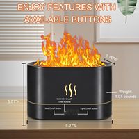 Diffuseur d'arômes à flamme 2025 Nouveaux produits Créatif USB Bureau Bougie Lumière Diffuseur d'arômes avec lumière nocturne Diffuseur d'arômes