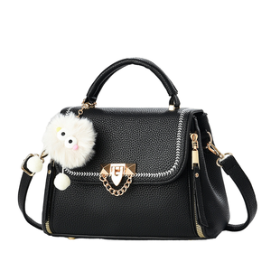 High-End Autumn Winter Casual Tote Large Capacity Buckle Lock New Polyester Solid Color Women's Fashion <b>Handbag</b> Commuters Gift - Product Image 1
