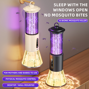 Matamosquitos Eléctrico para Interiores, Lámpara <span class=keywords><strong>Mata</strong></span> <span class=keywords><strong>Mosquitos</strong></span> con Descarga Eléctrica, Recargable por USB, Trampa de Luz UV para <span class=keywords><strong>Mosquitos</strong></span> - Product Image 2