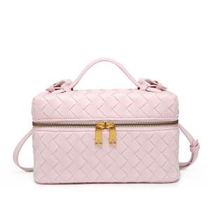 Bolsos de mano con asa para mujer de marca de alta calidad, bolsos de mano tejidos de cuero PU clásicos de lujo ligeros para mujer - Product Image 4