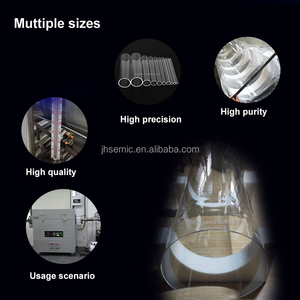 Độ tinh khiết cao 99.99% chịu nhiệt hợp nhất Ống ThủY Tinh Thạch anh được sử dụng trong ống lò - Product Image 2