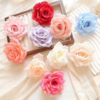 Boîte de fleurs artificielles en forme de corne de 10 cm, roses artificielles pour mur floral, fleurs de mariage faites à la main pour accessoires de photographie en extérieur et décoration intérieure