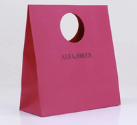 Bolsa de Compras de Papel de Arte de 250g al por Mayor con Asa Personalizada, Laminado Mate y Acabado UV Localizado
