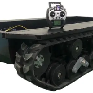 Paletli robot şasi çeşitli yükleme kadar ağırlık 10 tonluk kauçuk paletli şasi