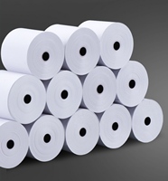 Rouleau de papier thermique Barway 57/58/80/79MM, blanc vierge, personnalisable, pour étiquettes alimentaires et laitiers, toutes tailles sur mesure