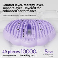 Tapis de massage des pieds en PVC gonflable magnétique, portable, léger et durable, 140 points d'acupuncture, débloque les méridiens