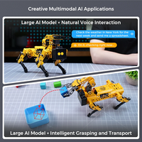 MechDog AI ESP32, robot chien quadrupède programmable open-source avec de grands modèles d'IA pour la vision, la voix et la préhension