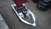 Bateaux de pêche à la ligne à console centrale mini-jet Zodiac électriques chinois, petits et économiques, avec moteur hors-bord 4 temps