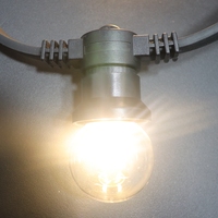 Vente en gros 2000K-2200K Blanc Chaud Rétro Vintage Golfball LED Ampoule Dimmable AC240V DC24V E27 Base G45 2W Rétro Style Vintage
