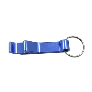 <b>Customized</b> <b>Keychain</b> High Quality Laser Engraved Round Metal Aluminum Bottle Opener Key Chains - Product Image 1