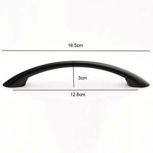 Wekis ลิ้นชักครัวสีดำขนาด96มม./128มม. แบบชนบทลิ้นชักแบบดึงตู้เก็บของ - Product Image 3