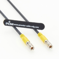 Câble de diffusion SDI 12G DIN 1.0/2.3 vers DIN 1.0/2.3, 75 Ohm, 12 GHz, idéal pour les systèmes vidéo et caméra professionnels