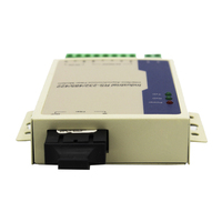 Convertidor de Fibra Óptica RS232/RS485/RS422 GM168MM-C2, Módem de Fibra Óptica Serial Multimodo, Alcance de 2 km, Compatibilidad con Redes IP para FTTX/FTTH