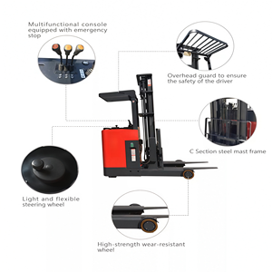 Chariot élévateur électrique à portée étendue certifié CE, norme <span class=keywords><strong>européenne</strong></span>, pour allées étroites, batterie au lithium, pour l'entrepôt du marché européen - Product Image 6