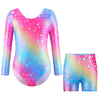 Vente en gros de vêtements de gymnastique rose pour filles justaucorps de gymnastique à manches longues fitness danse Offre Spéciale bon marché pour enfants