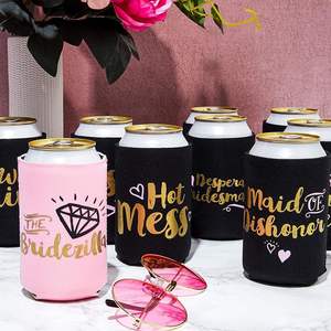 Venta al por mayor de logotipo personalizado impreso de moda de <span class=keywords><strong>neopreno</strong></span> plegable suave impermeable aislado Delgado en blanco bebida cerveza puede refrigerador titular - Product Image 2