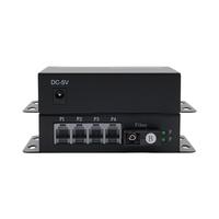 Convertisseur de média à fibre optique 4 canaux monomode 20 km Multiplexeur PCM Transmetteur audio-vidéo avec Wi-Fi pour