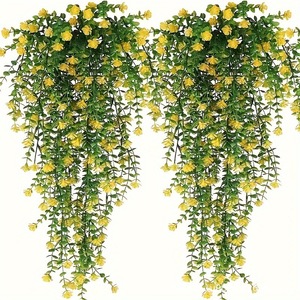In Stock Mixed Color Eucalyptus Ivy Flower Vine Artificial Greenery <b>Leaves</b> Lotus <b>Wall</b> Hanging Home Scene <b>Decor</b> - Product Image 1