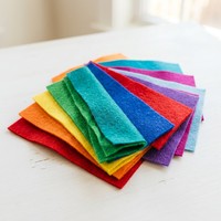 Feuilles de tissu en microfibre écologiques en gros pour l'artisanat de la maternelle, pour les projets artistiques DIY des enfants, couleur, taille et épaisseur personnalisables, en pack
