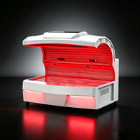 Lit de luminothérapie rouge motorisé de qualité médicale avec technologie LED haute densité à plusieurs longueurs d'onde