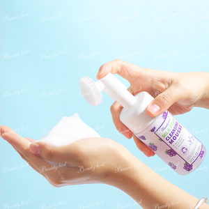 Nettoyant en mousse laiteuse <span class=keywords><strong>double</strong></span> couche en gros avec brosse en silicone souple pour le <span class=keywords><strong>nettoyage</strong></span> quotidien du visage, nettoyant démaquillant pour le visage 110ml - Product Image 3
