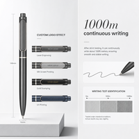 Stylo bille publicitaire X710 personnalisé et coloré 2-en-1 avec stylet tactile en métal, encre écologique, portable