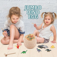 2025 Jumbo Digging Dinosaur Egg mit 14 Plastic Educational Science Toys für Kinder Riesen ei mit verschiedenen Dinosauriern