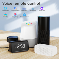 SMATRUL avec ventilateur d'affichage de l'heure Tv Dvd voix maison intelligente Alexa et Google Tuya Smart Wifi infrarouge IR télécommande