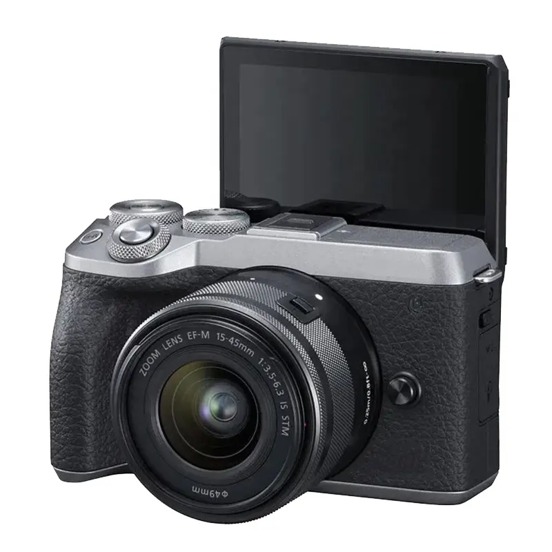DF toptan orijinal kullanılan dijital kamera M6 15-45mm Stm Lens olmayan yansıtıcı hafif yarım çerçeve ters ekran kamera
