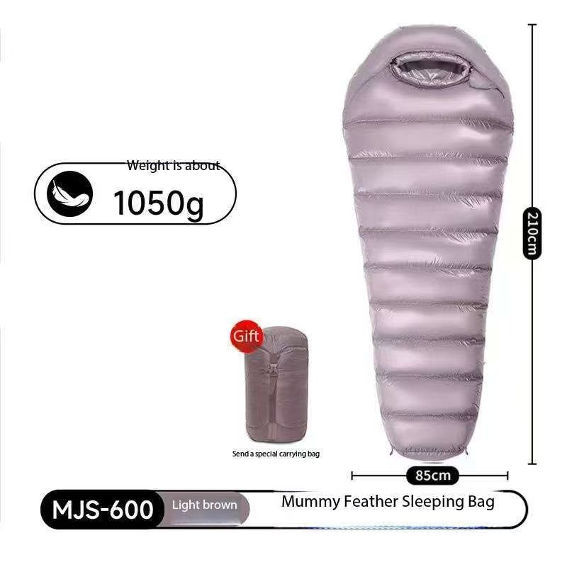 Light brown sleeping bag 600g