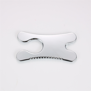 Planche Gua Sha en métal en forme de H avec bord dentelé, outil multifonctionnel de raclage corporel et facial, outil de massage de beauté pour raffermir la peau - Product Image 3